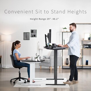 Foto 7 | Escritorio De Pie Vivo Desk-kit-1w1r Eléctrico 160 X 80 Cm Negro/blanco - Venta Internacional.