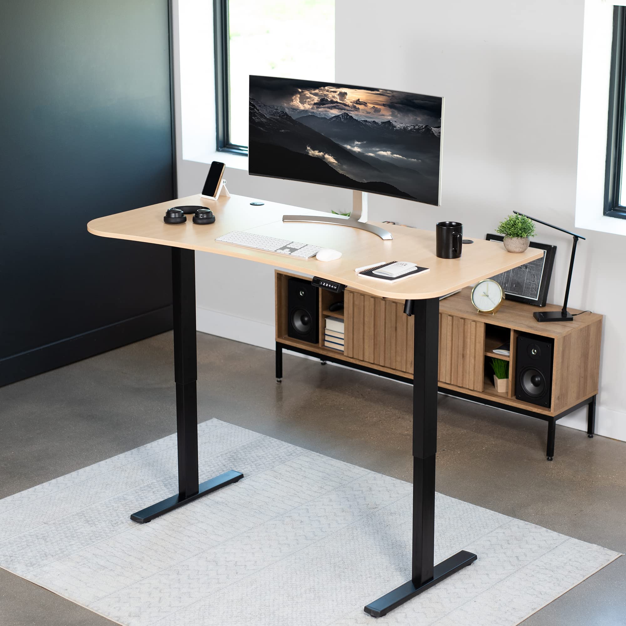 Foto 2 | Escritorio De Pie Vivo Desk-kit-1b1c Con Memoria Eléctrica 160x80 Cm - Venta Internacional.