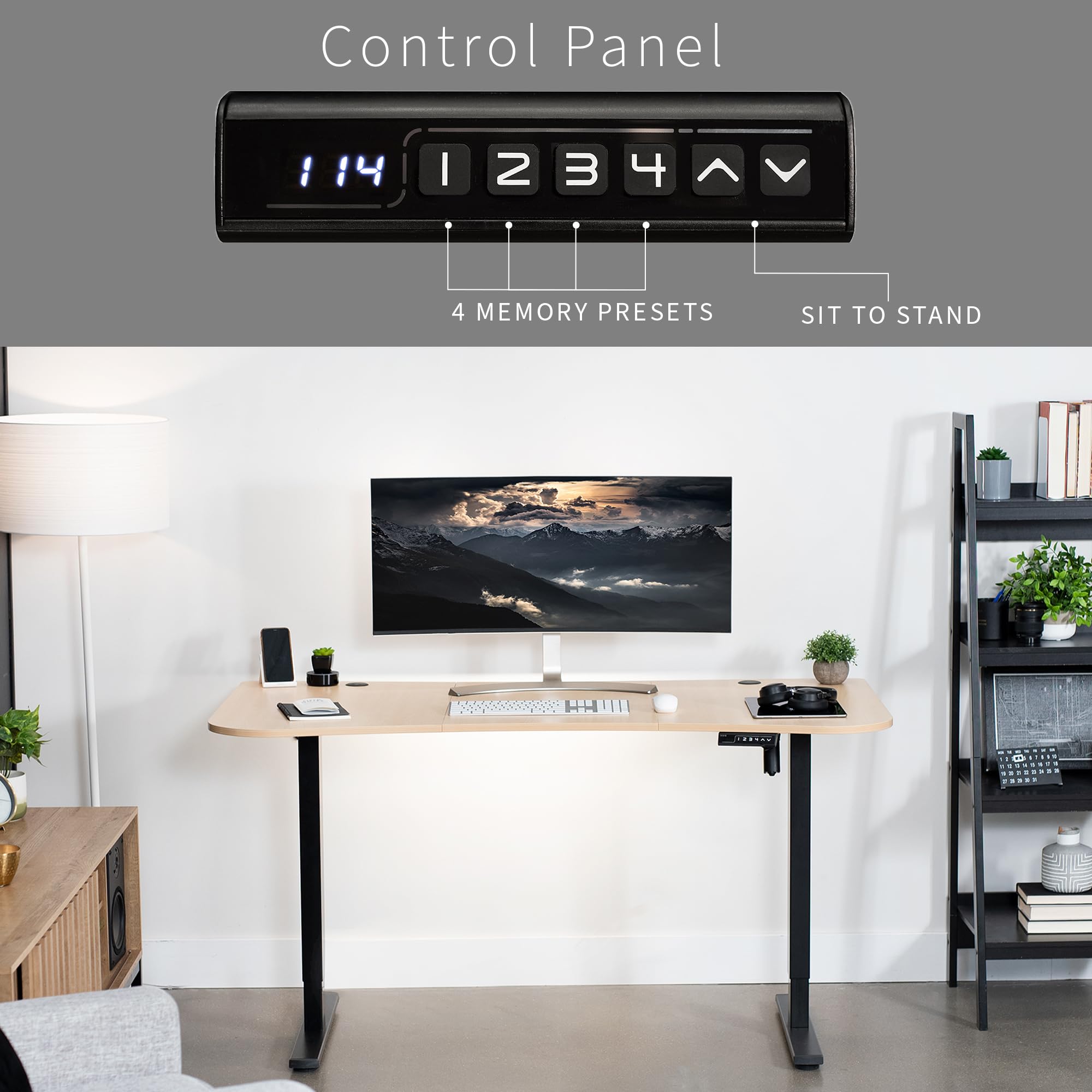 Foto 7 pulgar | Escritorio De Pie Vivo Desk-kit-1b1c Con Memoria Eléctrica 160x80 Cm - Venta Internacional.