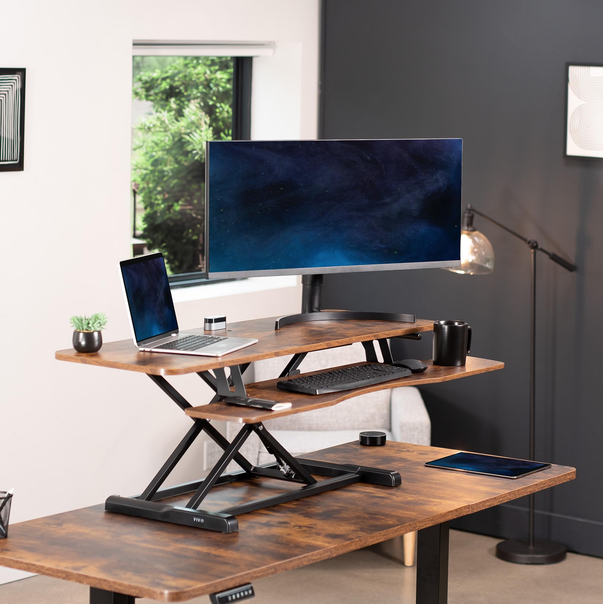 Foto 2 | Convertidor De Escritorio Vivo Serie K De 48 Pulgadas Con Altura Ajustable - Venta Internacional.