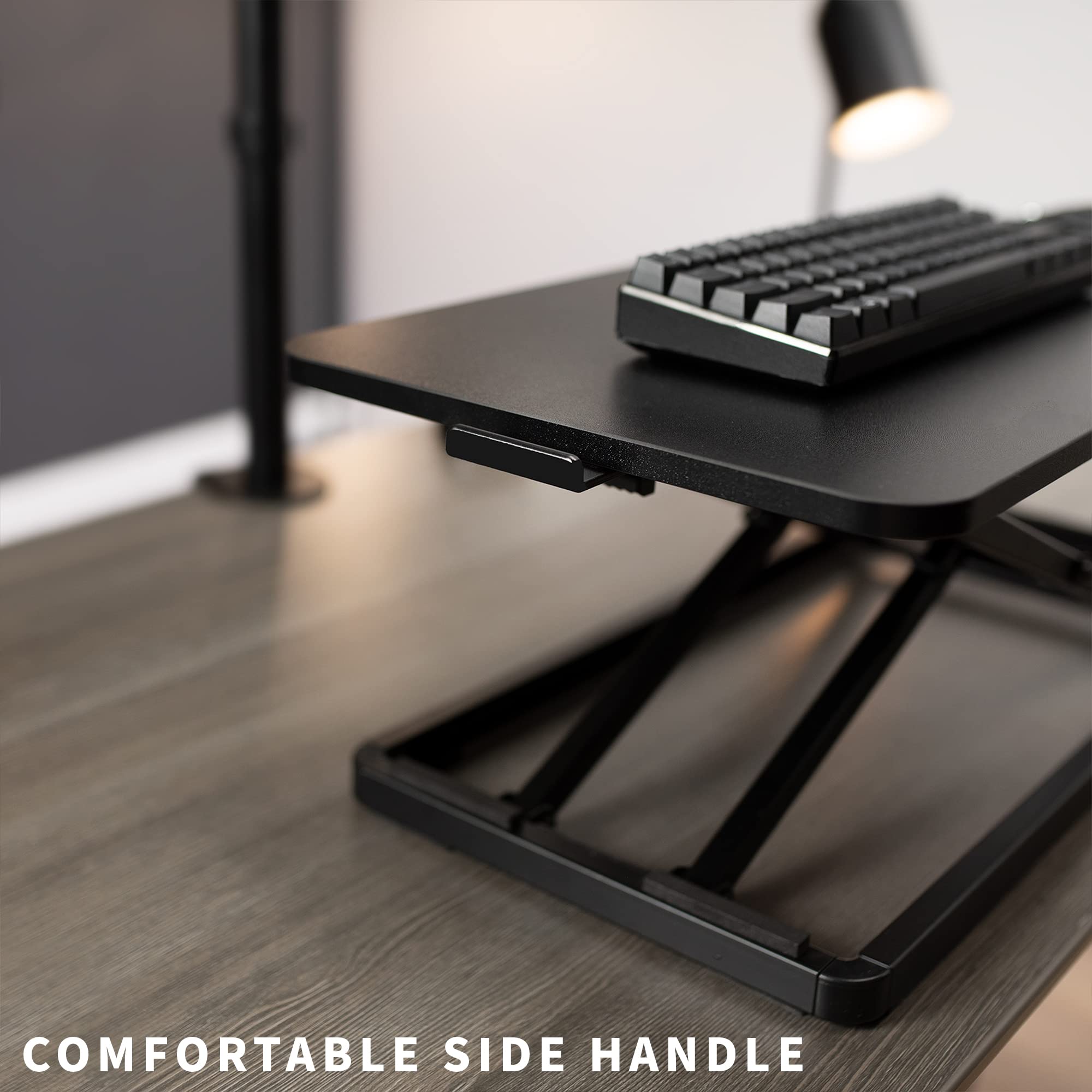 Foto 6 | Elevador De Teclado Vivo Desk-v024a Con Tapa Única De 24 Pulgadas, Negro - Venta Internacional.
