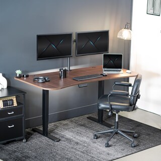 Foto 3 | Escritorio De Pie Vivo Electric Con Doble Motor, 160 X 80 Cm, Nogal Oscuro - Venta Internacional.