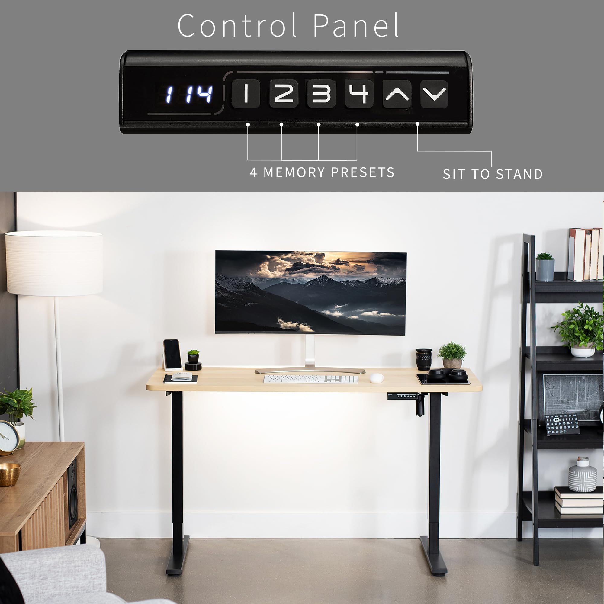 Foto 7 pulgar | Escritorio De Pie Vivo Desk-kit-1b6c Electric Memory 150x60 Cm - Venta Internacional.