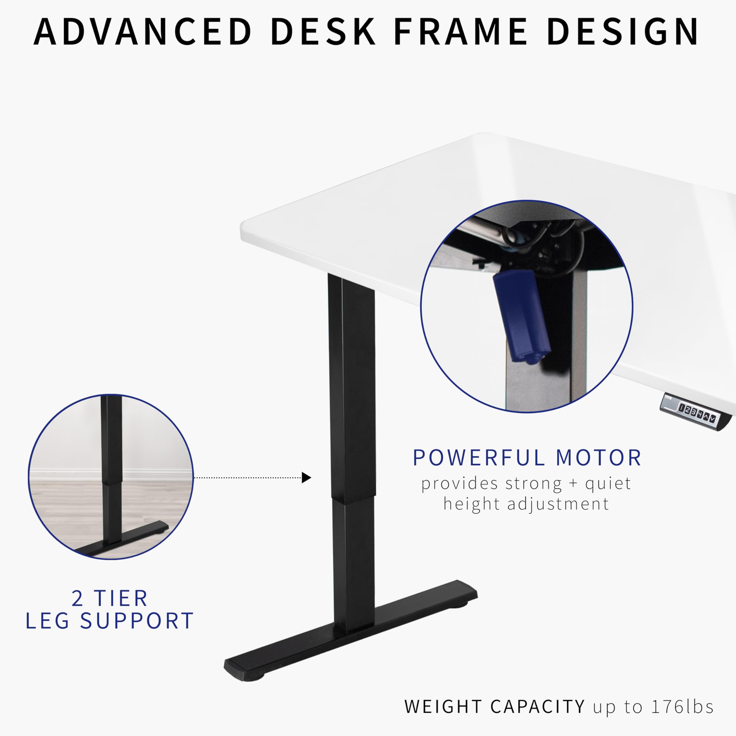 Foto 3 | Escritorio De Pie Vivo Desk-kit-1w6we De Borrado Eléctrico En Seco 152x61c - Venta Internacional.