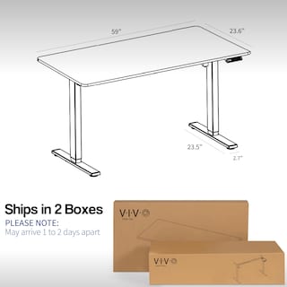 Foto 5 | Escritorio De Pie Vivo Desk-kit-1w6we De Borrado Eléctrico En Seco 152x61c - Venta Internacional.