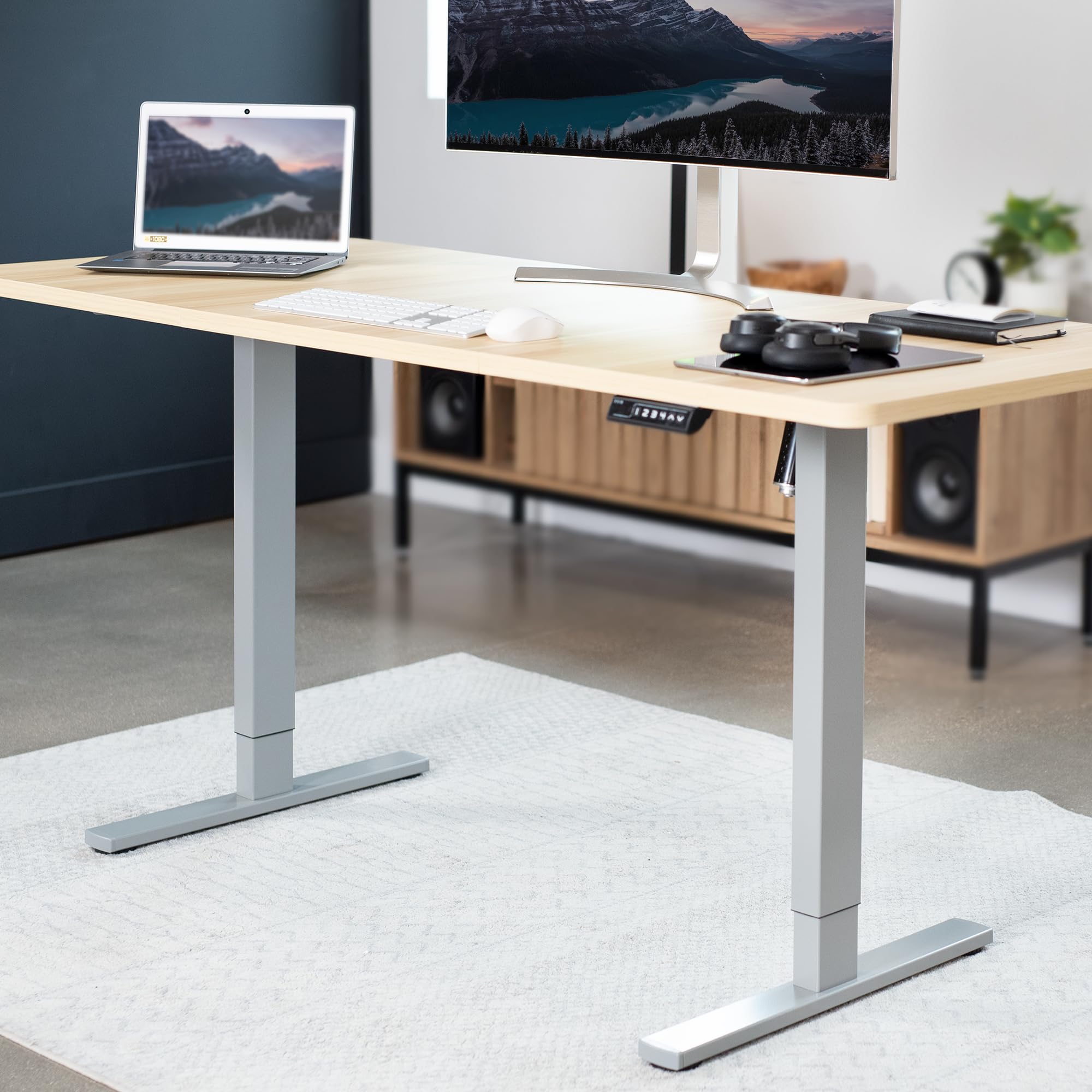 Foto 2 | Estación De Trabajo Eléctrica Con Estructura De Escritorio Vertical Vivo Desk-v100egy - Venta Internacional.