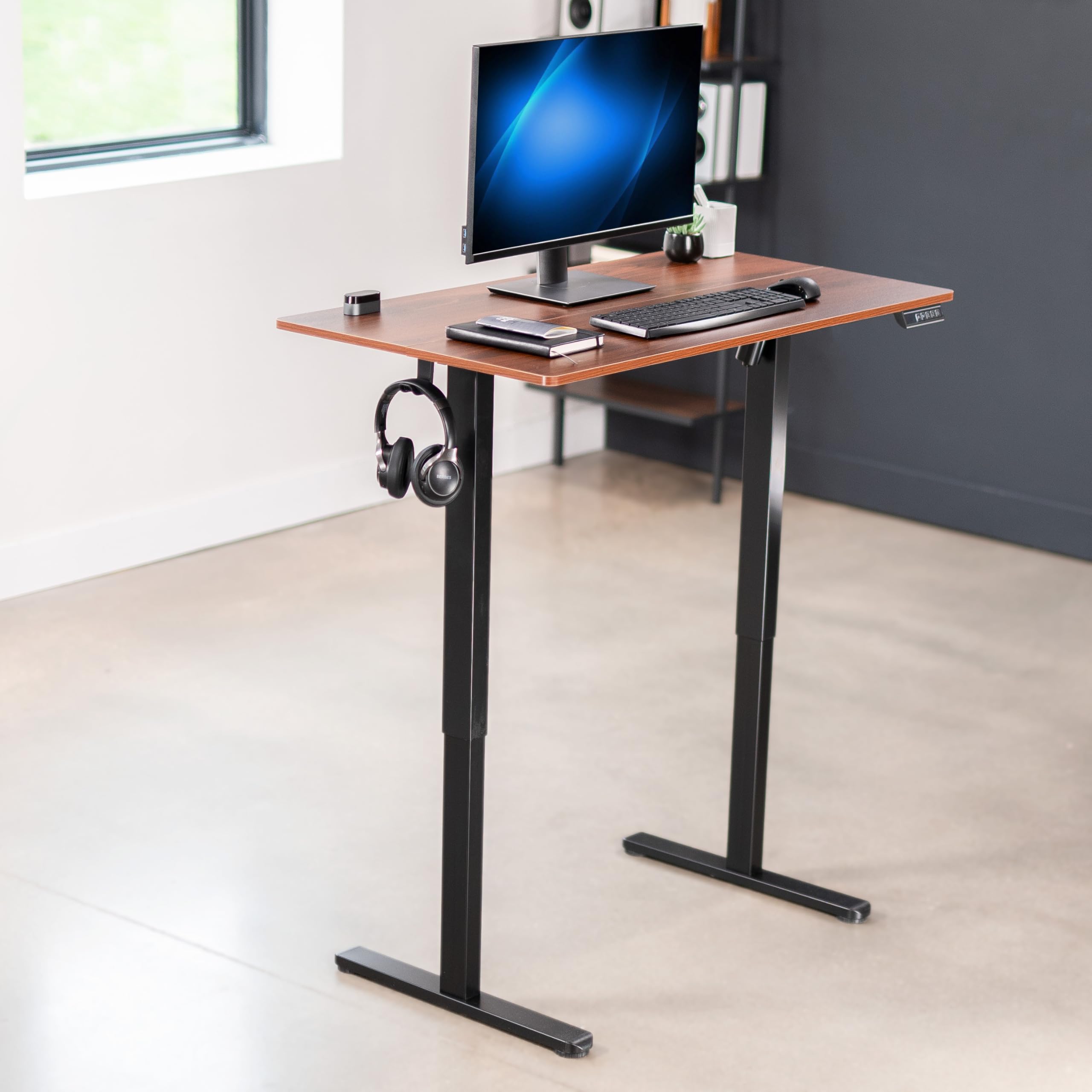 Foto 3 pulgar | Escritorio De Pie Vivo Desk-e144d Electric Memory Wood Dark Wood - Venta Internacional.