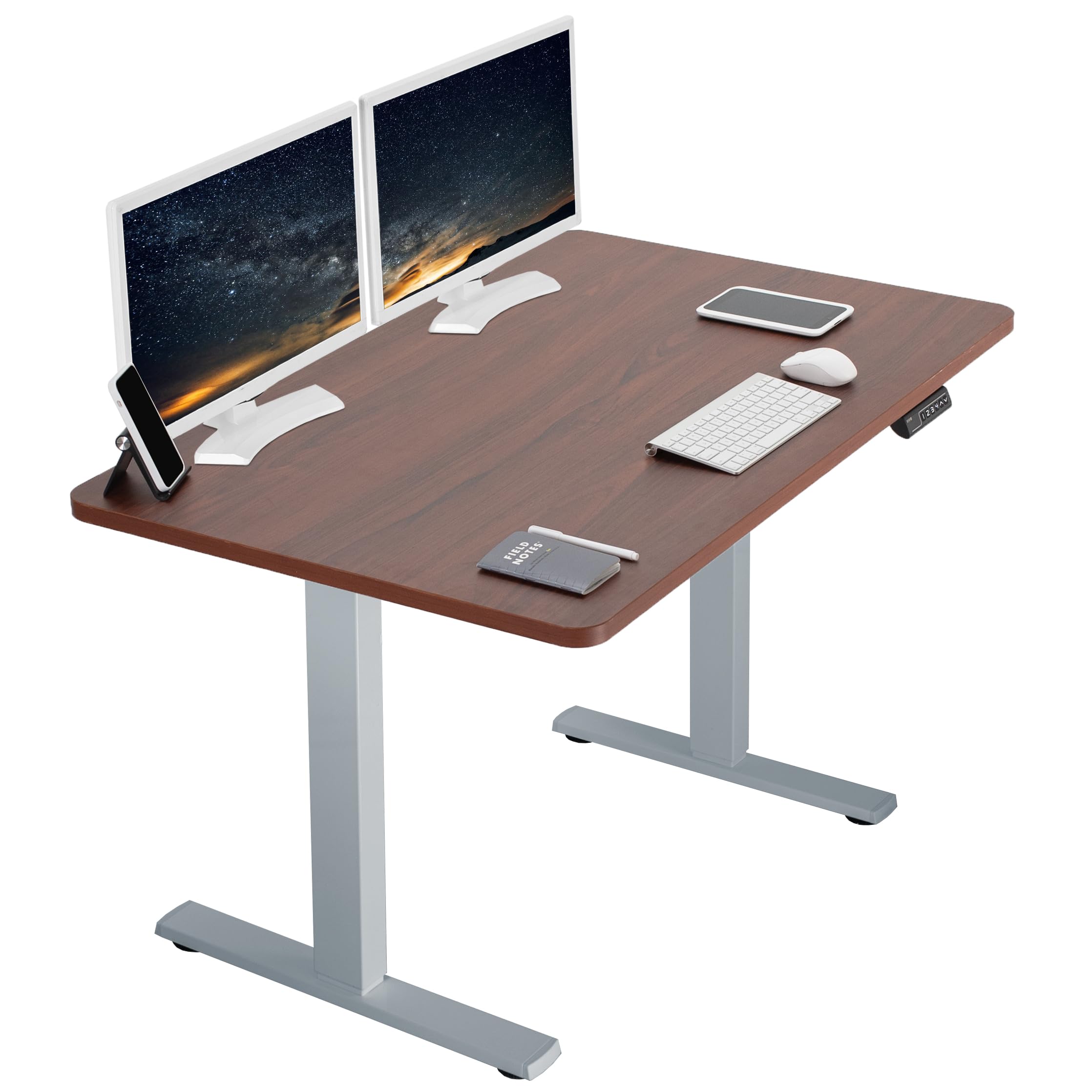 Foto 2 pulgar | Escritorio De Pie Vivo Desk-kit-1g5d Electric Memory Dark Walnut - Venta Internacional.