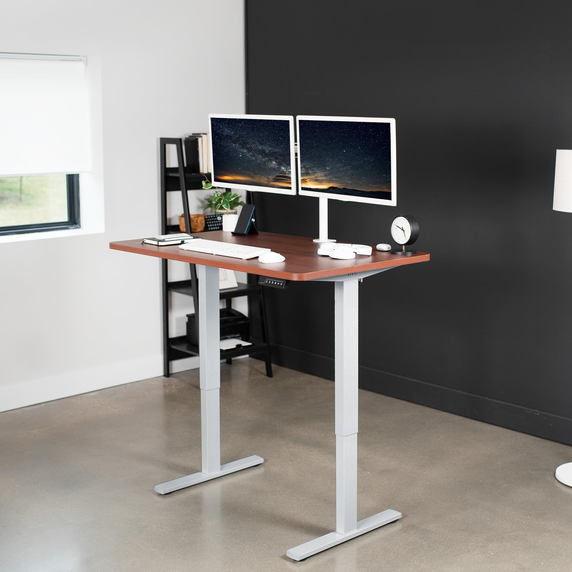 Foto 3 pulgar | Escritorio De Pie Vivo Desk-kit-1g5d Electric Memory Dark Walnut - Venta Internacional.
