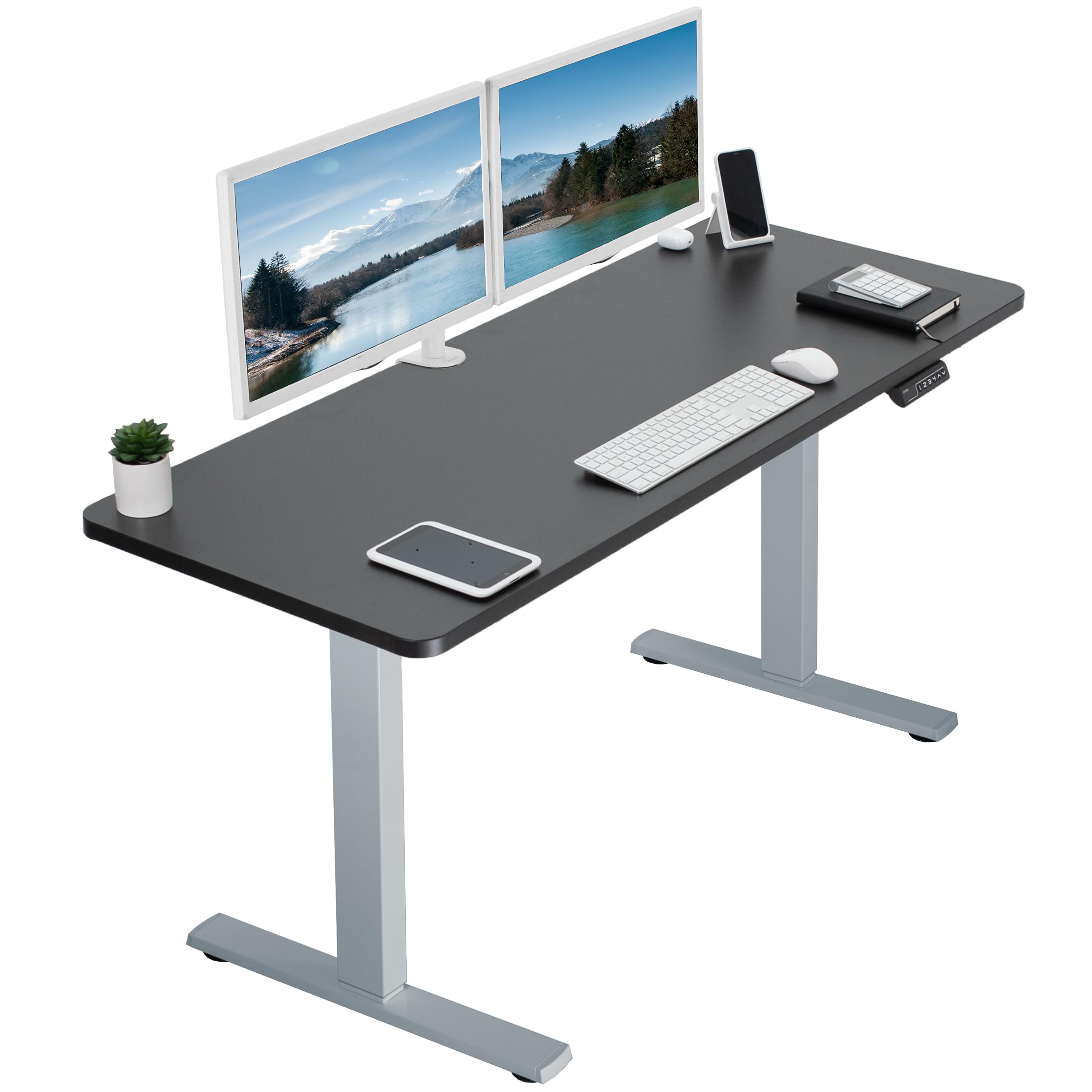 Foto 2 pulgar | Escritorio De Pie Vivo Electric Desk-kit-1g6b 152x61 Cm Negro/gris - Venta Internacional.
