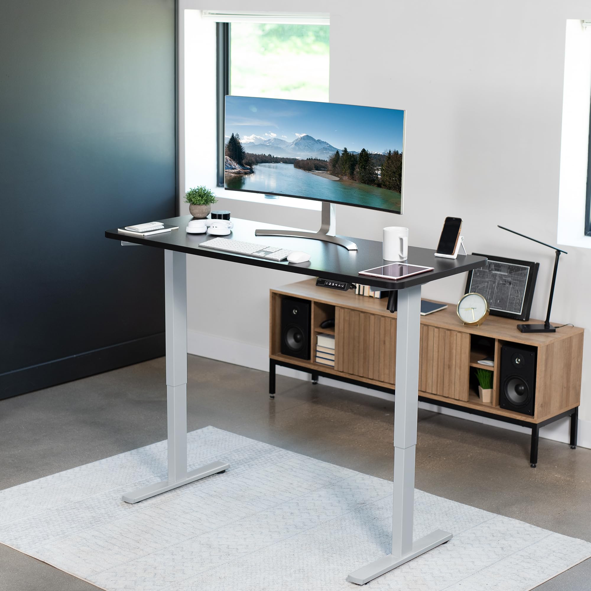 Foto 3 pulgar | Escritorio De Pie Vivo Electric Desk-kit-1g6b 152x61 Cm Negro/gris - Venta Internacional.