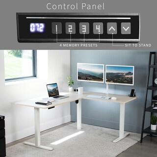 Foto 5 | Escritorio De Pie Vivo Desk-e3ctc Eléctrico En Forma De L 160x140 Cm - Venta Internacional.