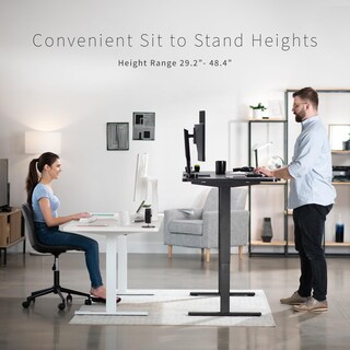 Foto 4 | Escritorio De Pie Vivo Electric Desk-kit-1w6g-30 Gris Oscuro/blanco - Venta Internacional.