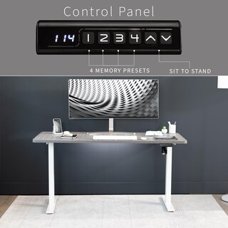 Foto 6 | Escritorio De Pie Vivo Electric Desk-kit-1w6g-30 Gris Oscuro/blanco - Venta Internacional.