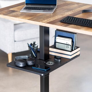 Foto 2 | Estante Para Patas Para Debajo Del Escritorio Vivo Desk-sf02lu, Ajustable, Negro - Venta Internacional.