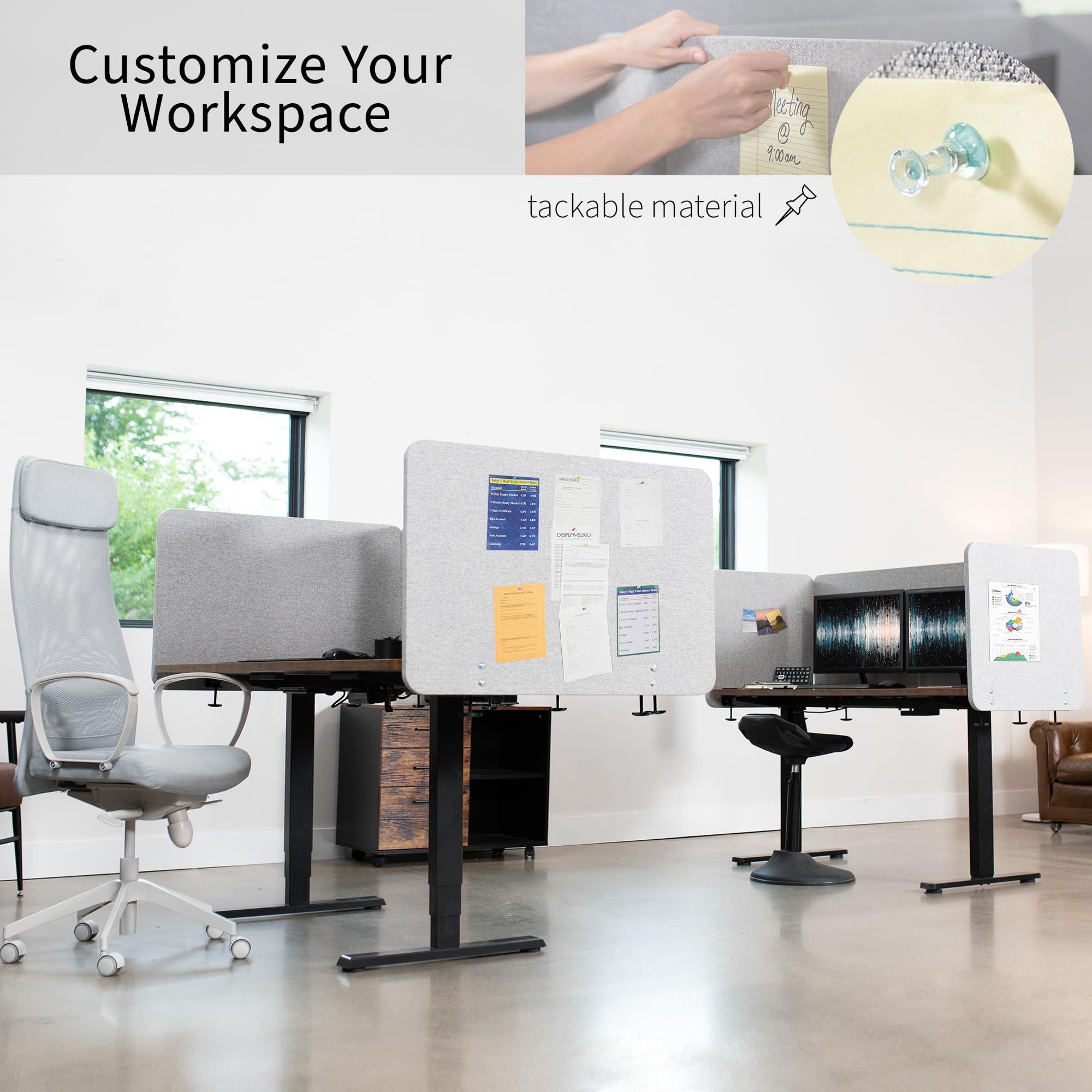 Foto 4 pulgar | Sistema De Panel De Privacidad Vivo Pp-2-v072g 180x60cm Gris X2 - Venta Internacional.