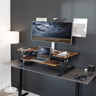 Foto 6 | Escritorio De Pie De 42 Pulgadas, Serie Vivo V, De Desk Converter, Color Marrón - Venta Internacional.