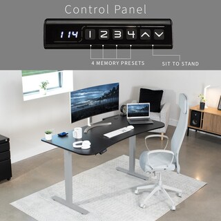 Foto 6 | Escritorio De Pie Vivo Desk-kit-1g1b Eléctrico 160x80 Cm Negro/gris - Venta Internacional.