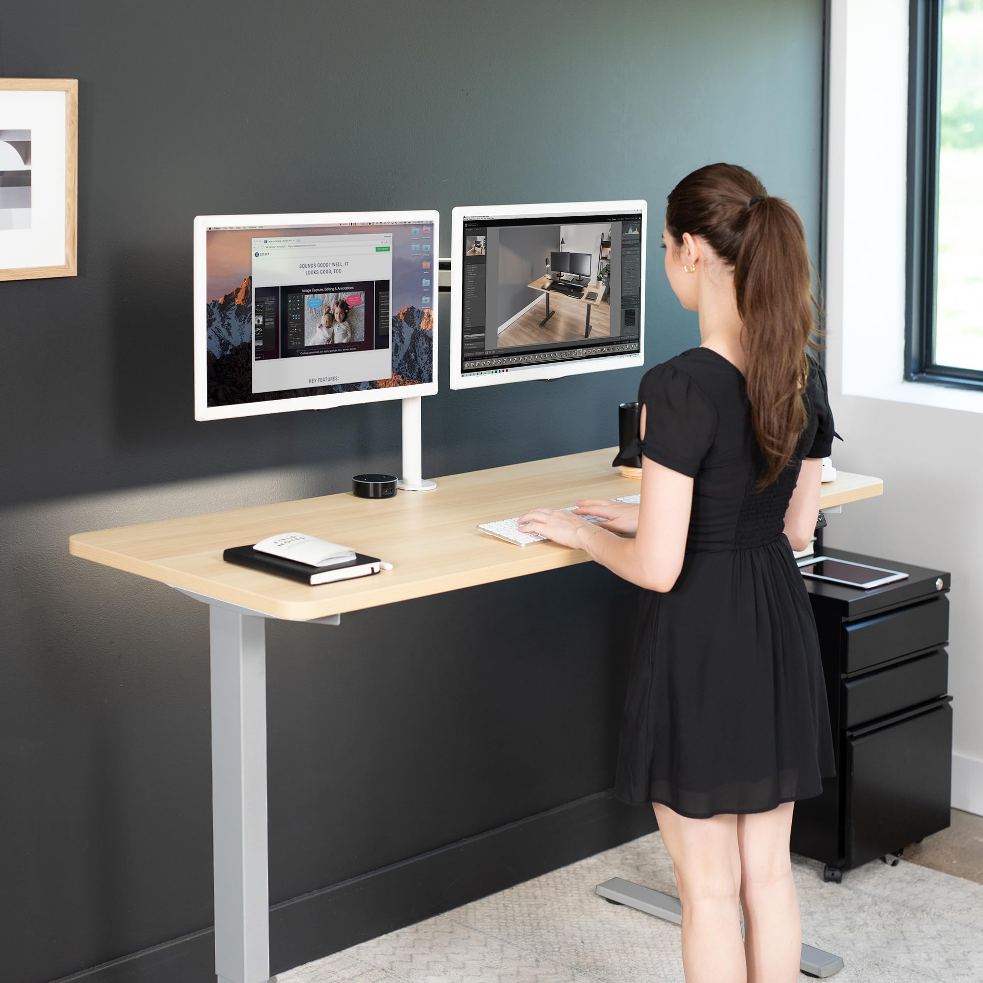 Foto 8 pulgar | Escritorio De Pie Vivo Desk-kit-1g6c Electric Memory 150x60 Cm - Venta Internacional.