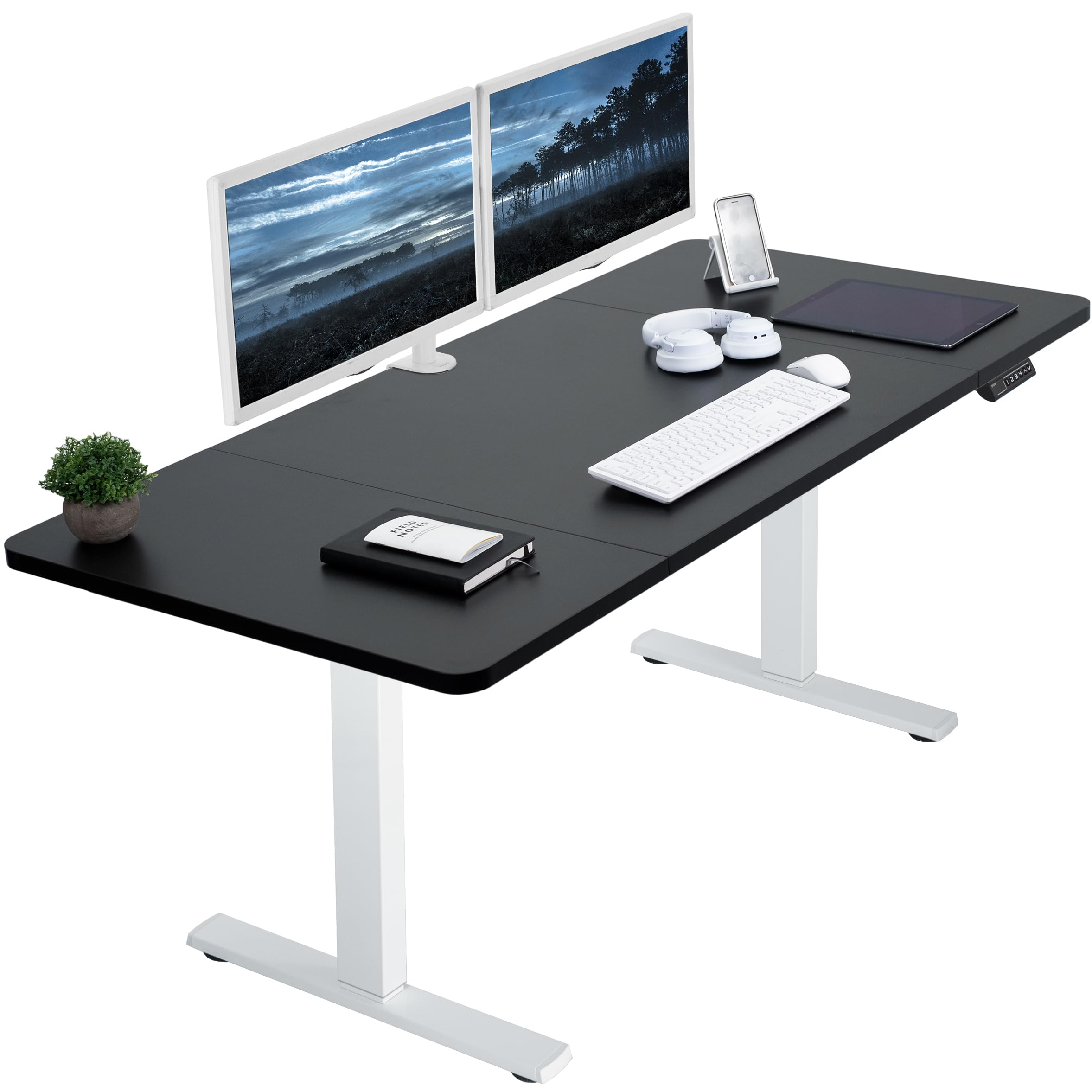 Foto 2 pulgar | Escritorio De Pie Vivo Electric Desk-kit-1w6b-30 Negro/blanco - Venta Internacional.