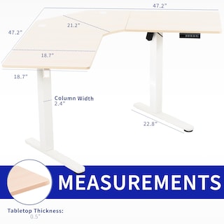 Foto 3 | Escritorio De Pie Vivo Desk-e1l94c De Esquina Eléctrico En Forma De L - Venta Internacional.