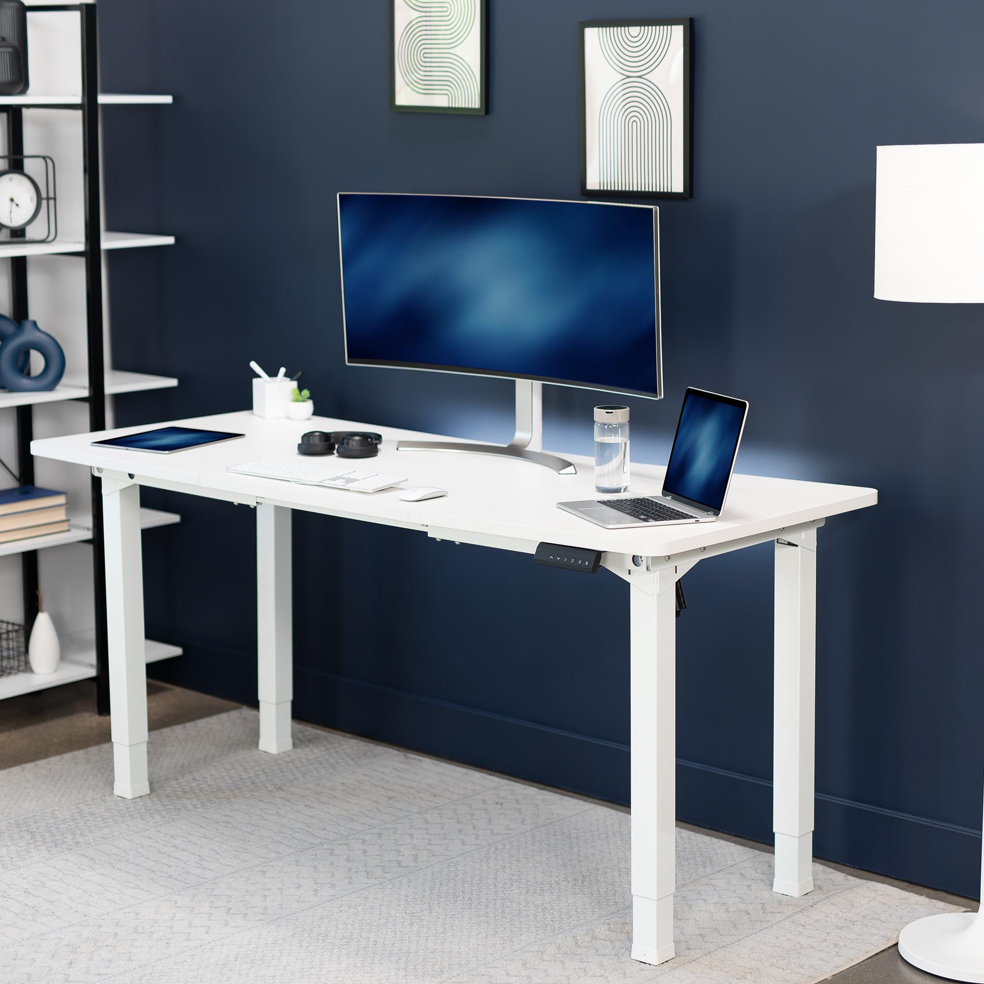 Foto 5 pulgar | Marco Eléctrico De Escritorio De Pie Vivo Desk-e4w Blanco 100 Kg - Venta Internacional.