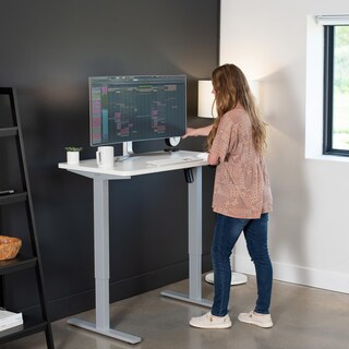 Foto 7 | Escritorio De Pie Vivo Electric, 109 X 61 Cm, Altura Con Memoria, Blanco - Venta Internacional.