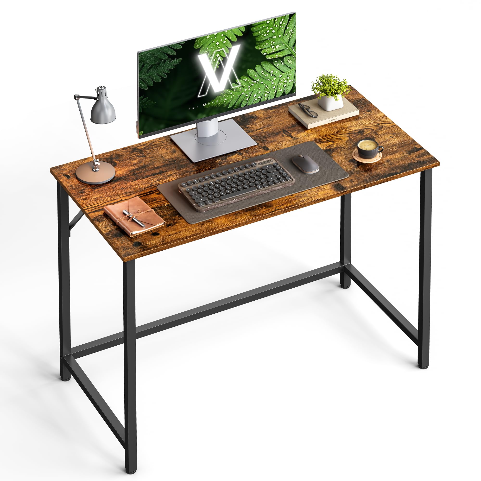 Foto 1 | Escritorio De Ordenador Vasagle Para Espacios Pequeños De Estilo Industrial - Venta Internacional.