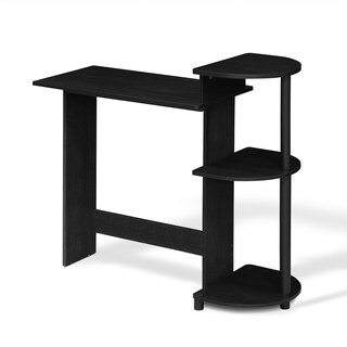 Foto 1 | Escritorio Para Ordenador Furinno Compact Con Estantes Americano/negro - Venta Internacional.