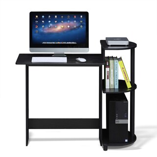 Foto 5 | Escritorio Para Ordenador Furinno Compact Con Estantes Americano/negro - Venta Internacional.
