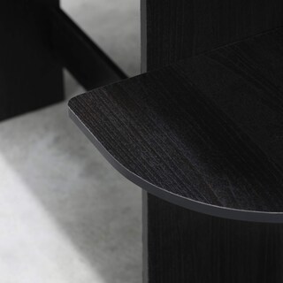 Foto 7 | Escritorio Para Ordenador Furinno Compact Con Estantes Americano/negro - Venta Internacional.