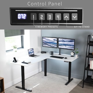 Foto 5 | Escritorio De Pie Vivo Desk-e3ctbw De Esquina Eléctrico En Forma De L - Venta Internacional.