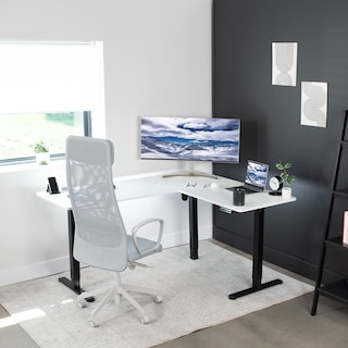 Foto 7 | Escritorio De Pie Vivo Desk-e3ctbw De Esquina Eléctrico En Forma De L - Venta Internacional.