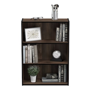 Foto 5 | Librería Furinno Pasir Con 3 Niveles, Estante Abierto, Nogal Columbia - Venta Internacional.