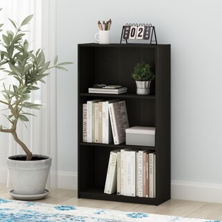 Foto 3 | Estantería De Almacenamiento Furinno Basic, 3 Niveles, Espresso - Venta Internacional.