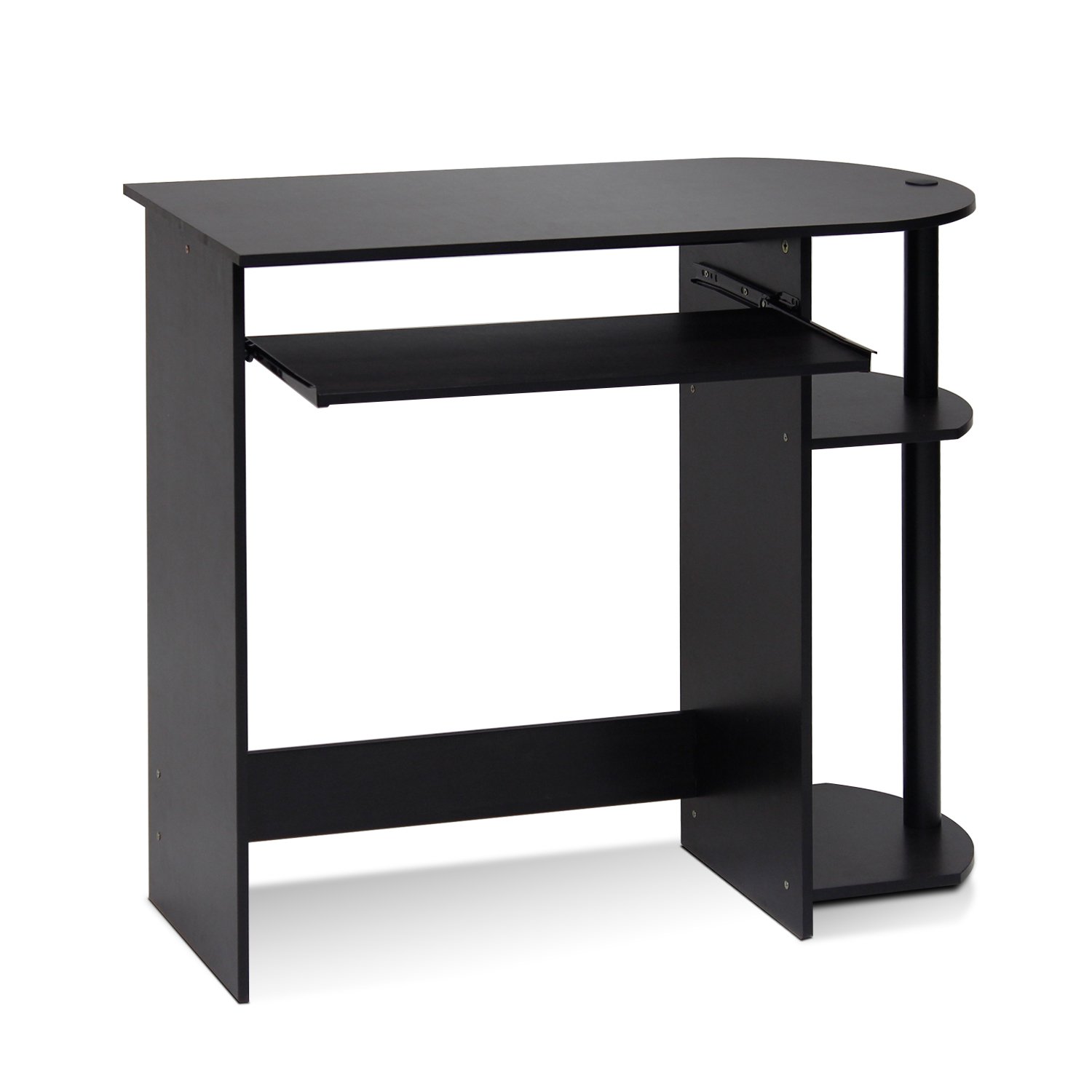 Escritorio Para Ordenador Furinno Simplistic Con Bandeja Para Teclado Espresso - Venta Internacional.