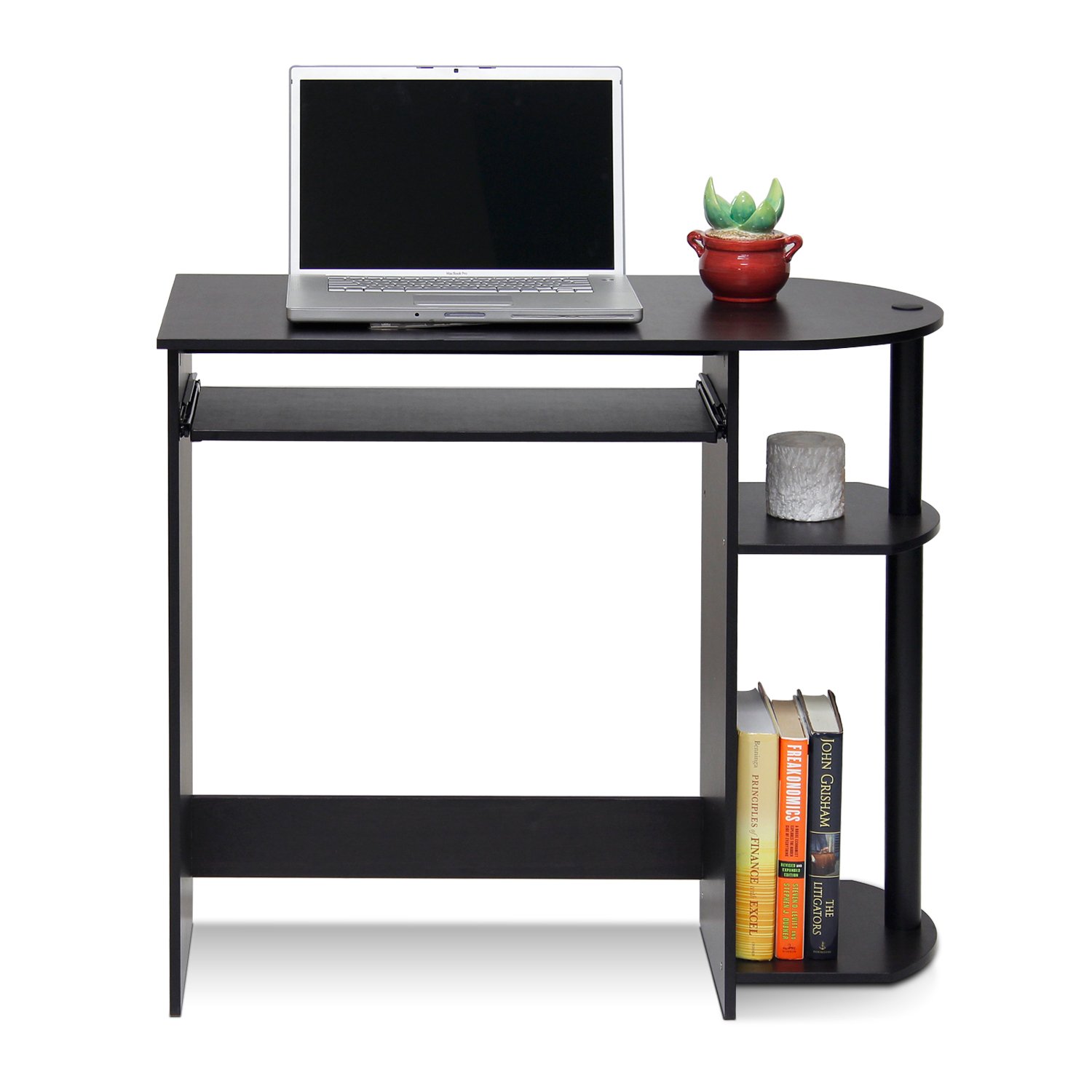 Foto 4 | Escritorio Para Ordenador Furinno Simplistic Con Bandeja Para Teclado Espresso - Venta Internacional.