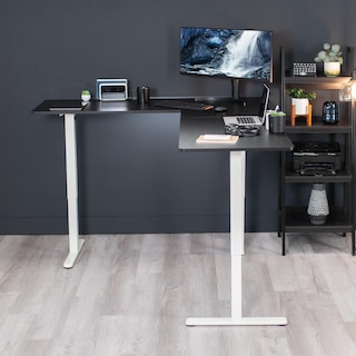 Foto 7 | Escritorio De Pie Vivo Desk-e3ctwb-75 Eléctrico En Forma De L Negro/blanco - Venta Internacional.