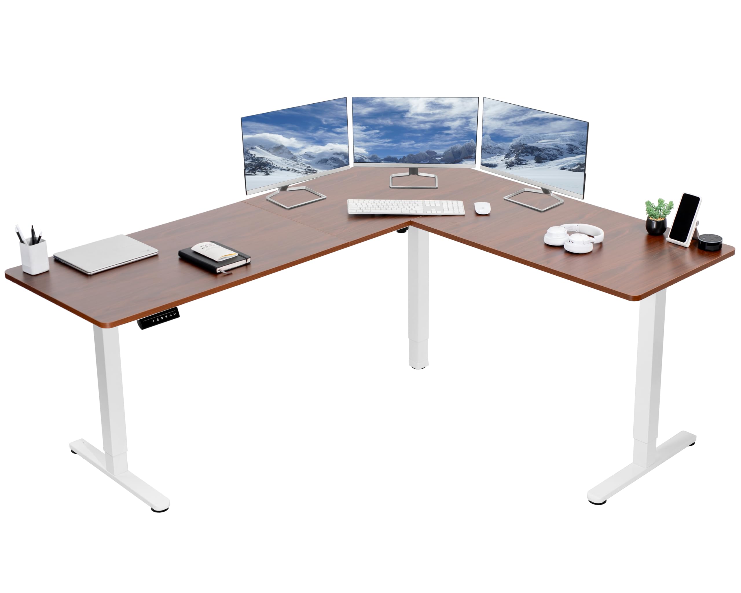 Foto 1 | Escritorio De Pie Vivo Desk-e3ctwd-75 De Esquina Eléctrico En Forma De L - Venta Internacional.