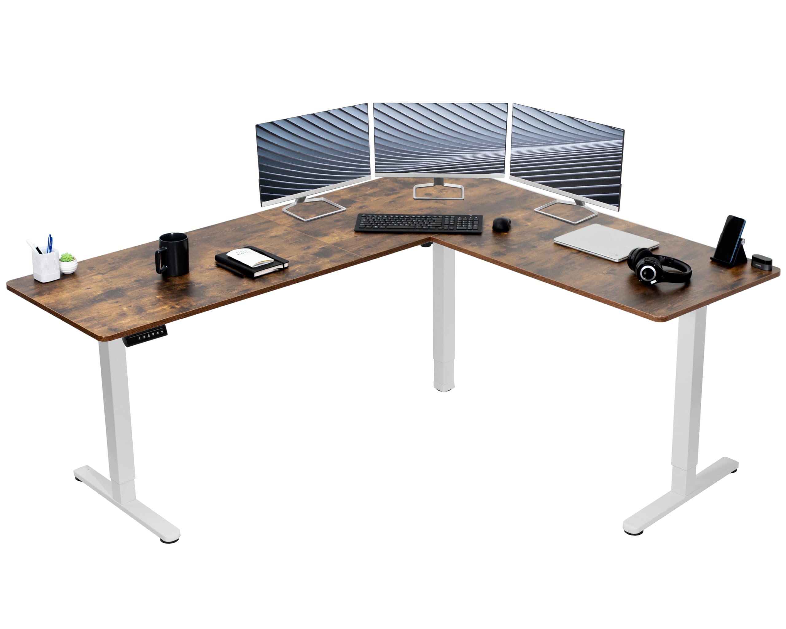 Foto 2 pulgar | Escritorio De Pie Vivo Desk-e3ctwn-75 Eléctrico En Forma De L 190x160 Cm - Venta Internacional.