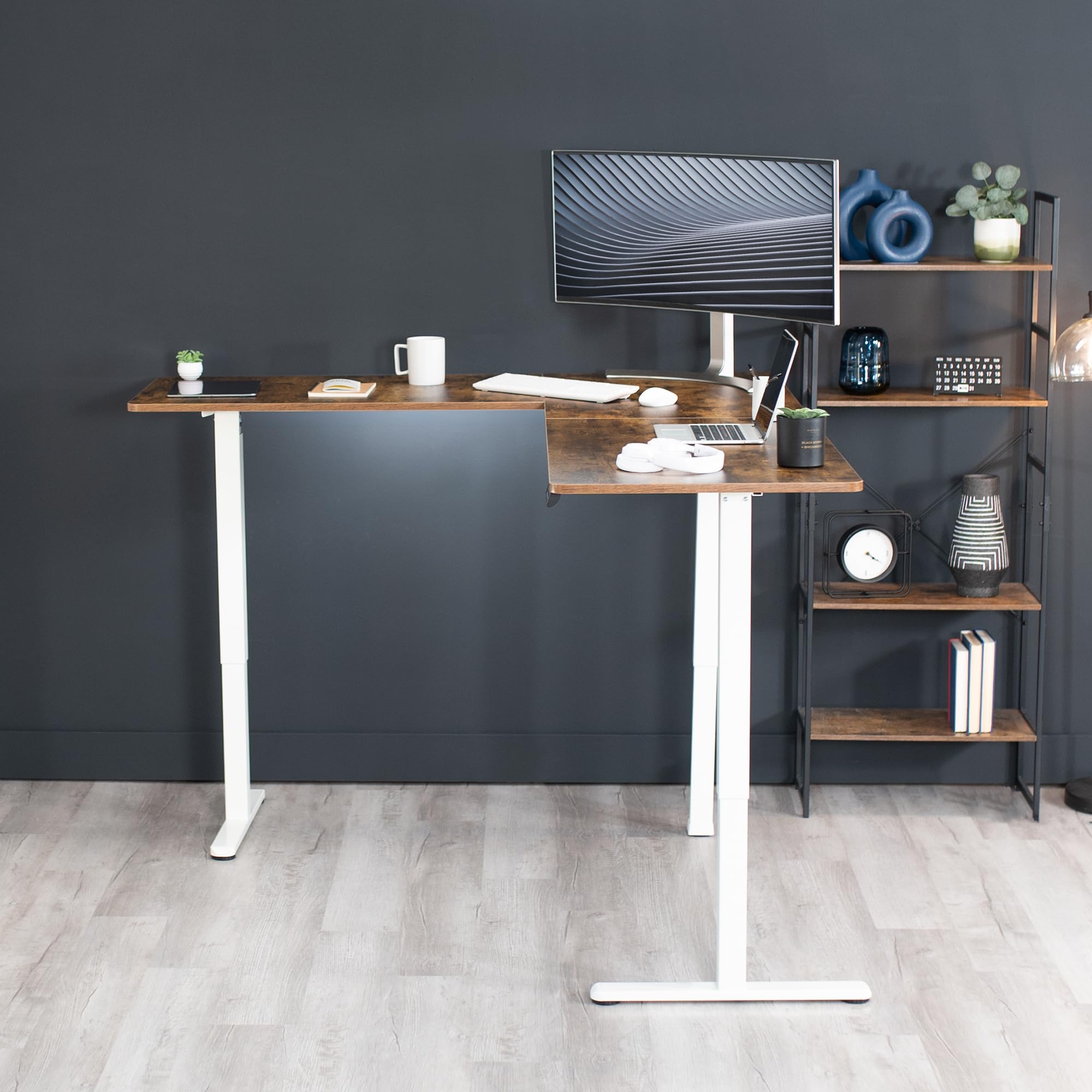 Foto 8 pulgar | Escritorio De Pie Vivo Desk-e3ctwn-75 Eléctrico En Forma De L 190x160 Cm - Venta Internacional.