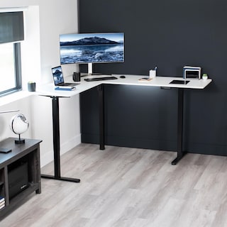 Foto 2 | Escritorio De Pie Vivo Desk-e3ctbw-75 Eléctrico En Forma De L Blanco - Venta Internacional.