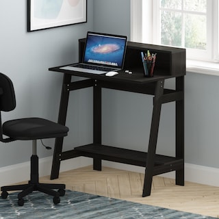 Foto 3 | Escritorio Para Ordenador Furinno Simplistic A Frame Espresso - Venta Internacional.