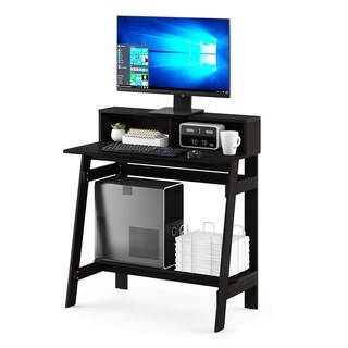 Foto 4 | Escritorio Para Ordenador Furinno Simplistic A Frame Espresso - Venta Internacional.