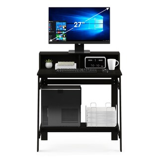 Foto 6 | Escritorio Para Ordenador Furinno Simplistic A Frame Espresso - Venta Internacional.