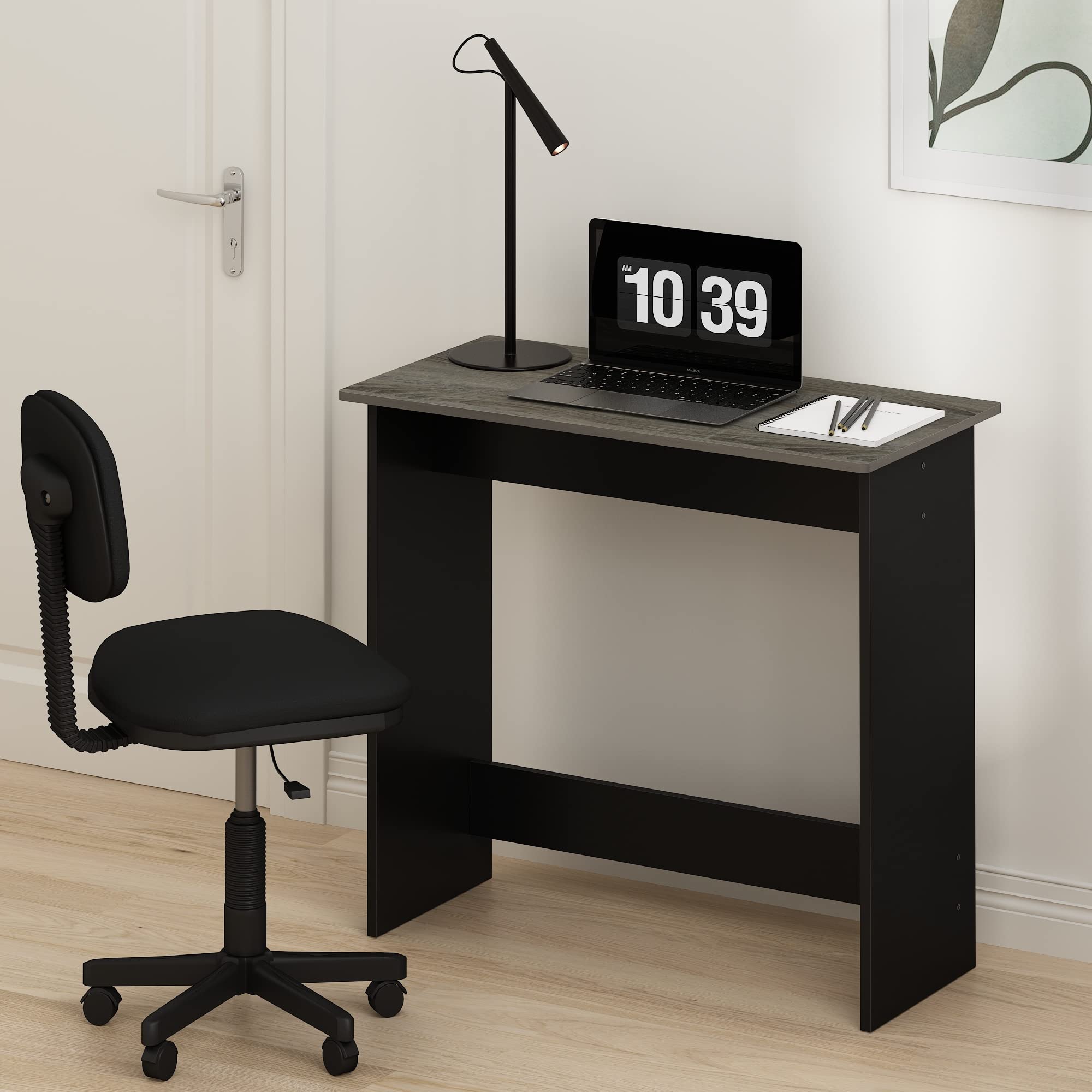 Foto 4 pulgar | Mesa De Estudio Furinno Simplistic Roble Francés Gris 40x80x75 Cm - Venta Internacional.