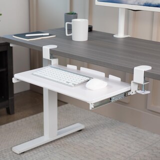 Foto 2 | Bandeja Para Teclado Vivo Mount-kb05es-w Para Debajo Del Escritorio, Deslizable, Blanca - Venta Internacional.