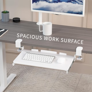 Foto 6 | Bandeja Para Teclado Vivo Mount-kb05es-w Para Debajo Del Escritorio, Deslizable, Blanca - Venta Internacional.