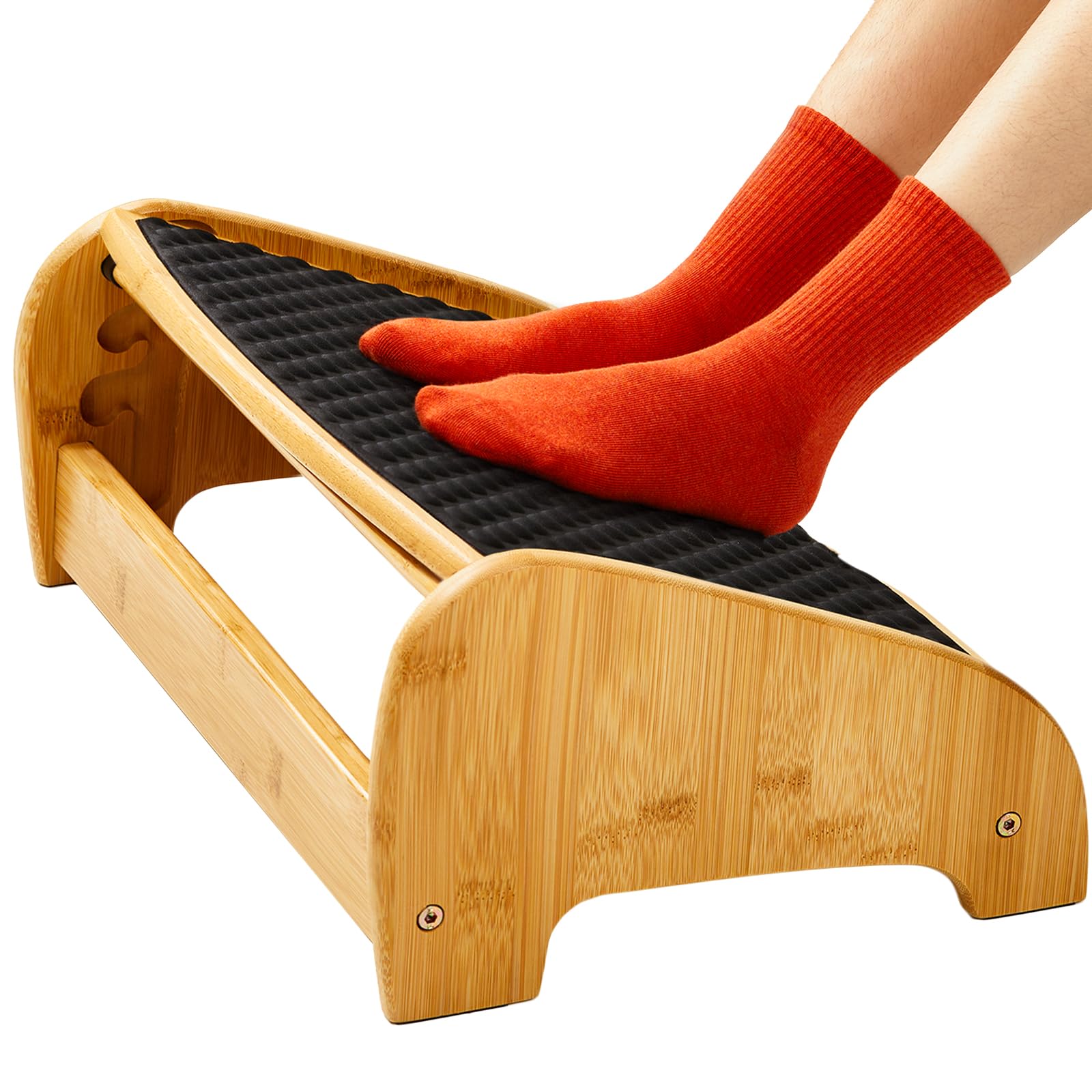 Foto 2 pulgar | Reposapiés Huanuo Bamboo Para Debajo Del Escritorio Con 4 Niveles De Altura - Venta Internacional.