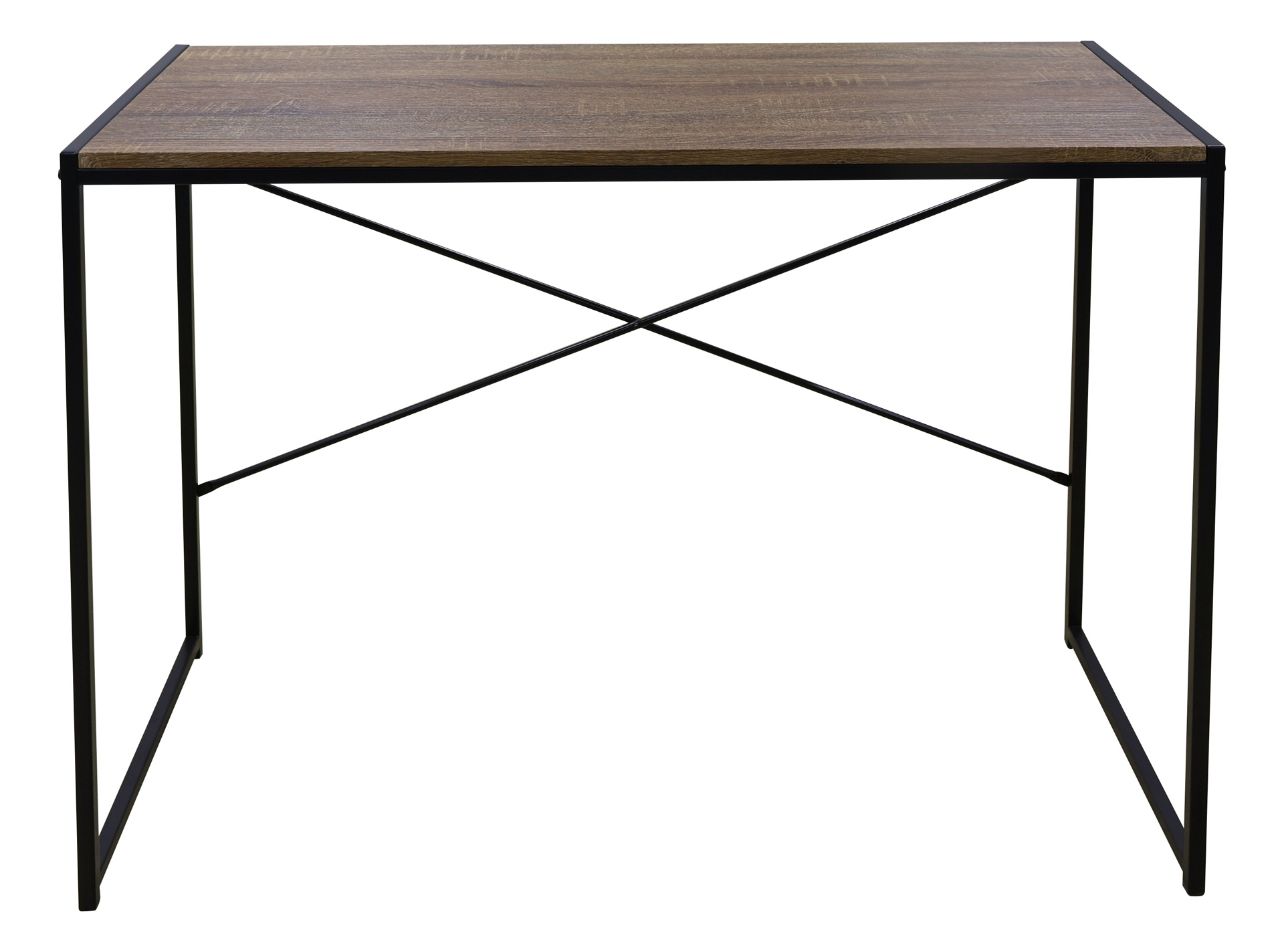 Foto 2 | Escritorio Oficina Madera Mdf Acero Moderno Minimalista Nogal